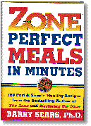 Zone Perfect Meals in Minutes: Click to enlarge book cover