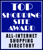Winner: All-Internet's TOP SHOPPING SITE AWARD!